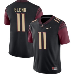 Men Brock Glenn Black Seminoles #11 Player Jersey 524501-848