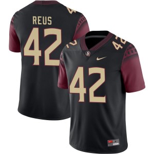 Men Brunno Reus Black Seminoles #42 Stitched Jersey 963881-246