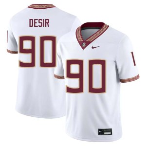Men Darryll Desir White FSU #90 Official Jersey 837621-295