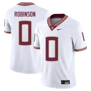 Men Duce Robinson White FSU Seminoles #0 Player Jersey 637176-256