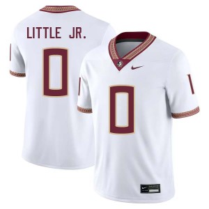 Men Earl Little Jr. White FSU Seminoles #0 High School Jersey 749127-743