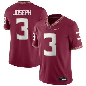 Men Edwin Joseph Garnet FSU Seminoles #3 Alumni Jersey 235141-760