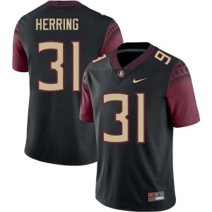 Men Elijah Herring Black Florida State #31 NCAA Jerseys 160262-106