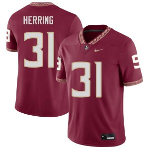 Men Elijah Herring Garnet Florida State #31 Official Jerseys 119544-642