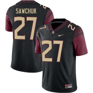 Men Gavin Sawchuk Black Florida State #27 Stitched Jerseys 808720-921
