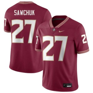 Men Gavin Sawchuk Garnet Florida State Seminoles #27 Stitched Jerseys 342572-637