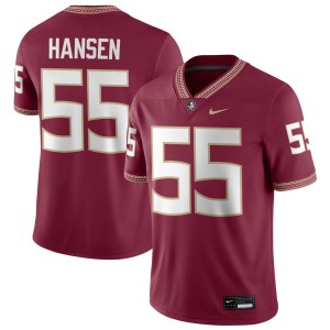 Men Gunnar Hansen Garnet Florida State Seminoles #55 Replica Jerseys 426808-166