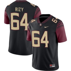 Men Jacob Rizy Black FSU Seminoles #64 Limited Jerseys 934983-627