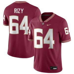 Men Jacob Rizy Garnet FSU Seminoles #64 Stitched Jerseys 880146-361