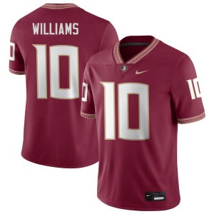 Men James Williams Garnet Florida State Seminoles #10 Alumni Jersey 335960-737