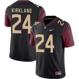 Men K.J. Kirkland Black Florida State Seminoles #24 2025 Jerseys 872511-757