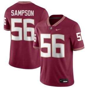 Men KJ Sampson Garnet Seminoles #56 Player Jersey 371020-309