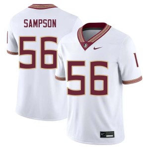 Men KJ Sampson White Florida State #56 2025-26 Jerseys 312657-441