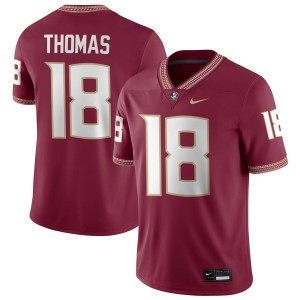 Men Landen Thomas Garnet FSU #18 Player Jersey 540079-372