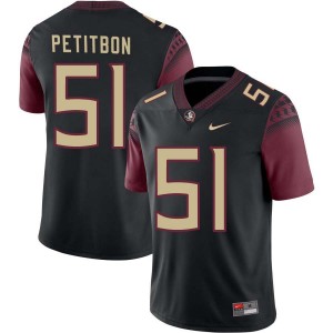 Men Luke Petitbon Black Noles #51 Replica Jersey 854427-666