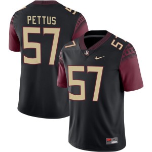 Men Micah Pettus Black Florida State Seminoles #57 University Jerseys 830083-164