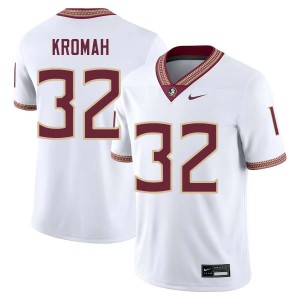 Men Ousmane Kromah White Seminoles #32 Embroidery Jerseys 107230-912