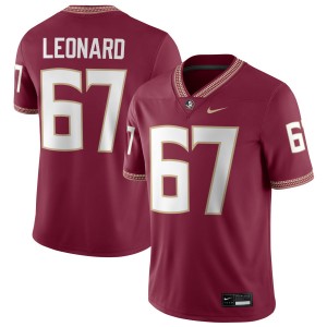 Men Richie Leonard IV Garnet Noles #67 Embroidery Jerseys 599957-588