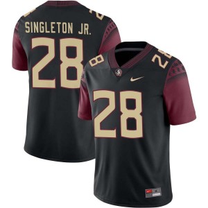 Men Samuel Singleton Jr. Black Seminoles #28 Replica Jersey 170411-924