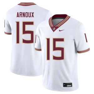 Men Shamar Arnoux White Florida State Seminoles #15 University Jerseys 437727-364
