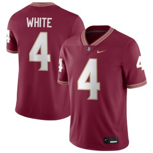 Men Squirrel White Garnet Florida State #4 Replica Jerseys 775623-815