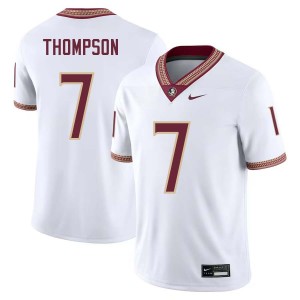 Men Stefon Thompson White Florida State #7 Alumni Jerseys 949908-484