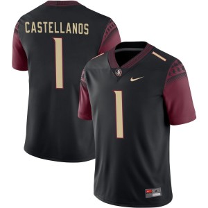 Men Tommy Castellanos Black Florida State #1 2025 Jersey 635119-216