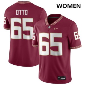 Women Andre Otto Garnet Noles #65 Replica Jerseys 300380-470