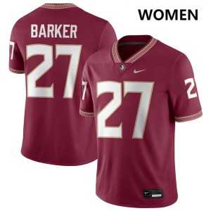 Women Ashlynd Barker Garnet FSU Seminoles #27 2025 Jersey 230889-397