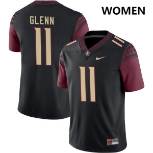 Women Brock Glenn Black FSU Seminoles #11 Player Jerseys 435977-832