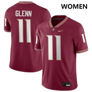 Women Brock Glenn Garnet FSU #11 Embroidery Jersey 475580-310