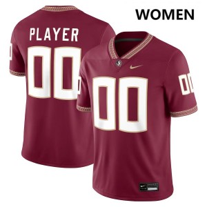 Women Custom Garnet Noles #00 Embroidery Jersey 410989-998