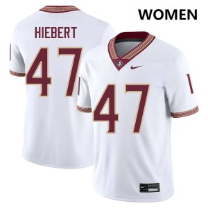 Women Donny Hiebert White Florida State #47 Embroidery Jersey 652299-451