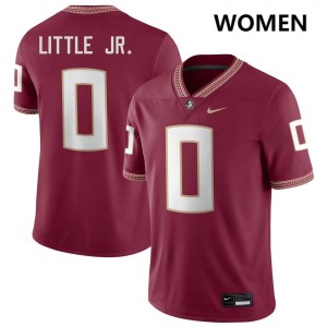 Women Earl Little Jr. Garnet Florida State #0 Player Jerseys 176103-423