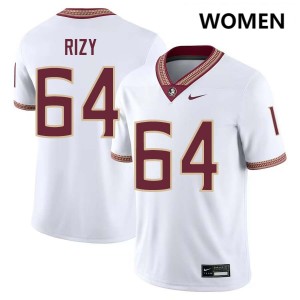 Women Jacob Rizy White Florida State Seminoles #64 Player Jersey 180691-370