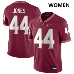 Women Jaden Jones Garnet Noles #44 NCAA Jerseys 783362-761