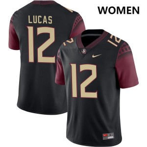 Women Jaylin Lucas Black Florida State Seminoles #12 Limited Jersey 389994-369
