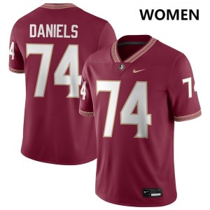 Women Jonathan Daniels Garnet FSU #74 2025 Jerseys 398043-173