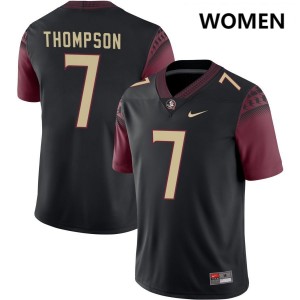 Women Stefon Thompson Black Florida State #7 2025 Jerseys 739342-516