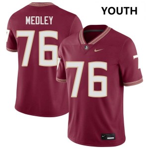 Youth Adrian Medley Garnet FSU Seminoles #76 Alumni Jersey 507623-604