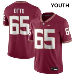 Youth Andre Otto Garnet Florida State #65 2025 Jersey 534880-616