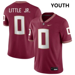 Youth Earl Little Jr. Garnet Florida State Seminoles #0 Stitched Jerseys 819730-970