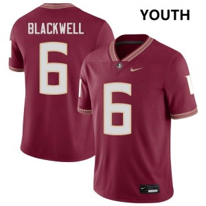 Youth Gavin Blackwell Garnet Noles #6 Alumni Jerseys 745042-587