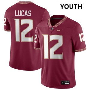 Youth Jaylin Lucas Garnet Noles #12 2025-26 Jerseys 179507-929