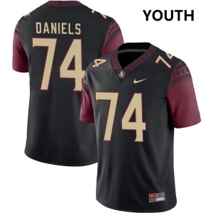 Youth Jonathan Daniels Black Seminoles #74 2025 Jerseys 854891-731