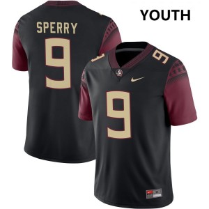 Youth Kevin Sperry Black FSU #9 Alumni Jersey 370565-283