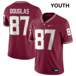 Youth Markeston Douglas Garnet Seminoles #87 Embroidery Jersey 810531-183