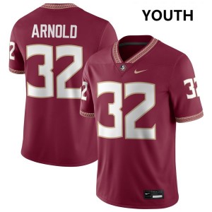 Youth Mason Arnold Garnet FSU #32 Official Jerseys 488928-317