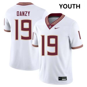 Youth Micahi Danzy White Seminoles #19 Alumni Jersey 617218-351