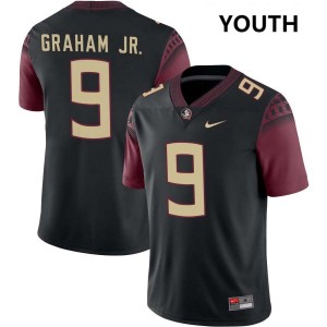 Youth Omar Graham Jr. Black Noles #9 Player Jerseys 981211-704